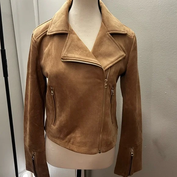 NWT Moto Jacket Asymmetrical Zip Size Medium - Picture 3 of 9